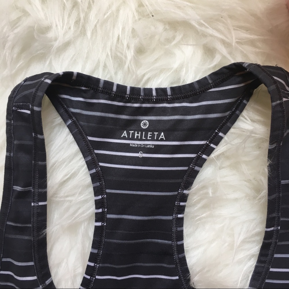 ✔️SOLD✔️Athleta Striped Racerback Tank Top - Picture 2 of 5